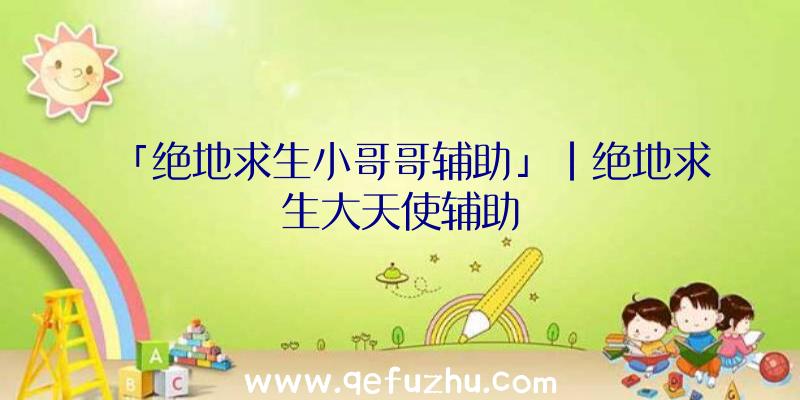 「绝地求生小哥哥辅助」|绝地求生大天使辅助